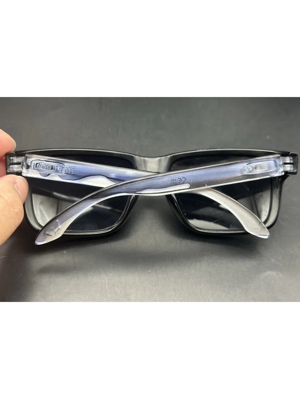 Oakley Holbrook Black/Blue-Clear Fade W/Prizm Tungsten Polarized Lenses